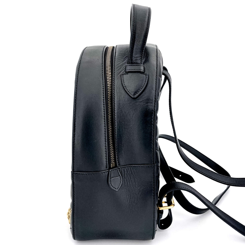 GG Marmont Animal Studs black leatherBackpack