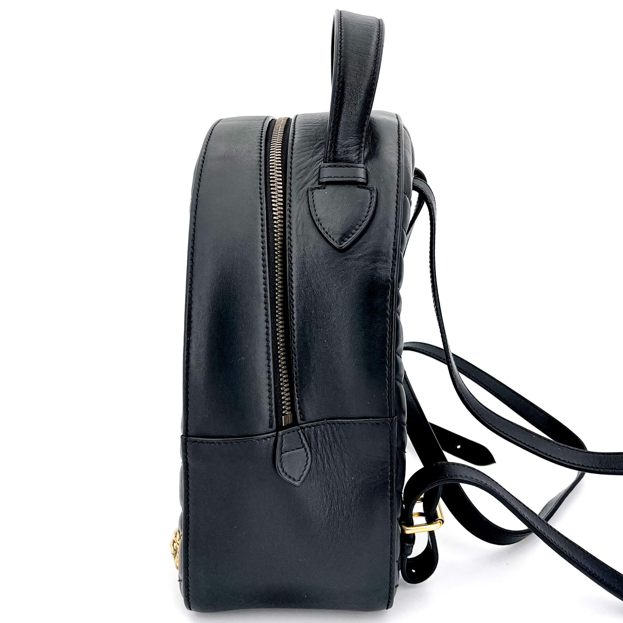 GG Marmont Animal Studs black leatherBackpack