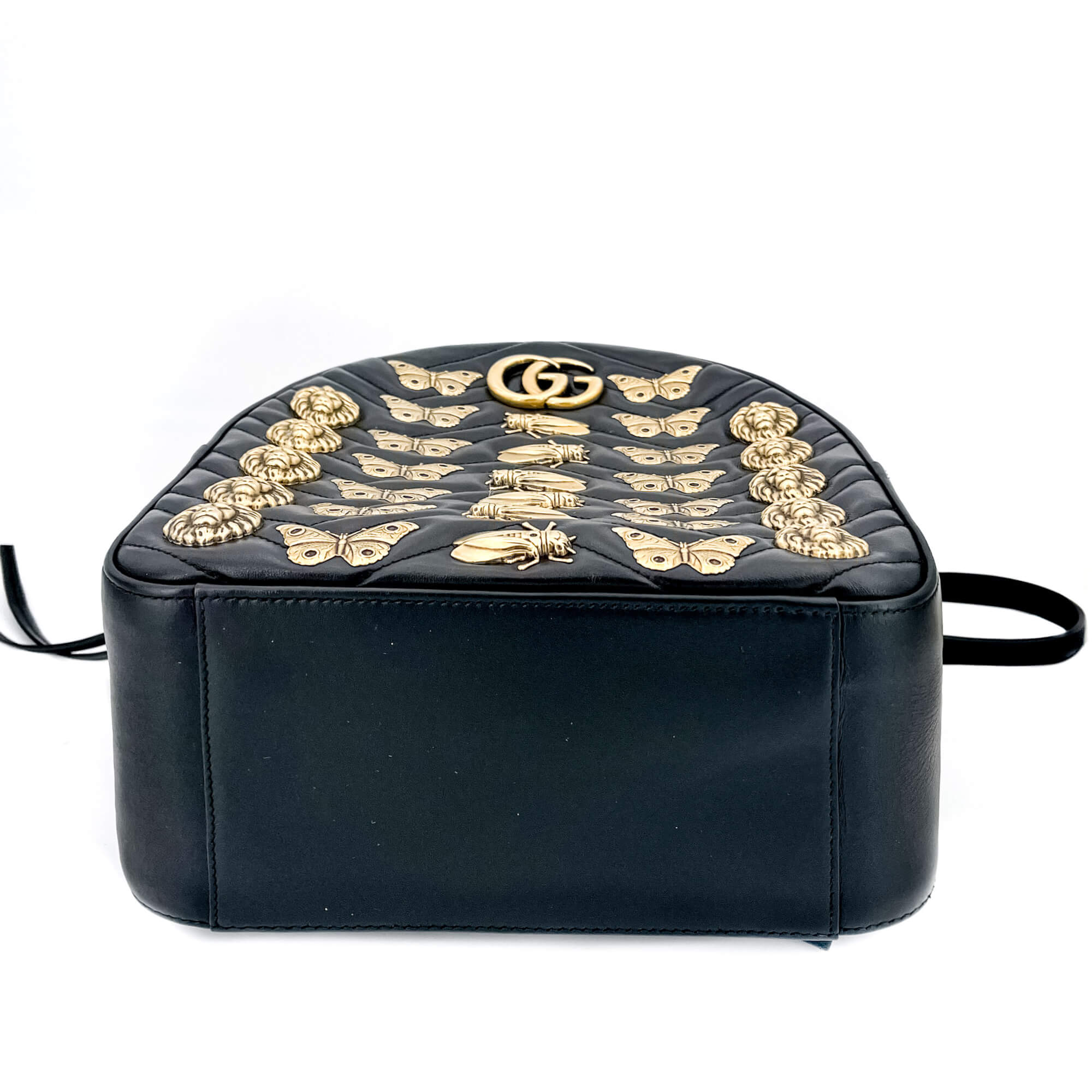 GG Marmont Animal Studs black leatherBackpack