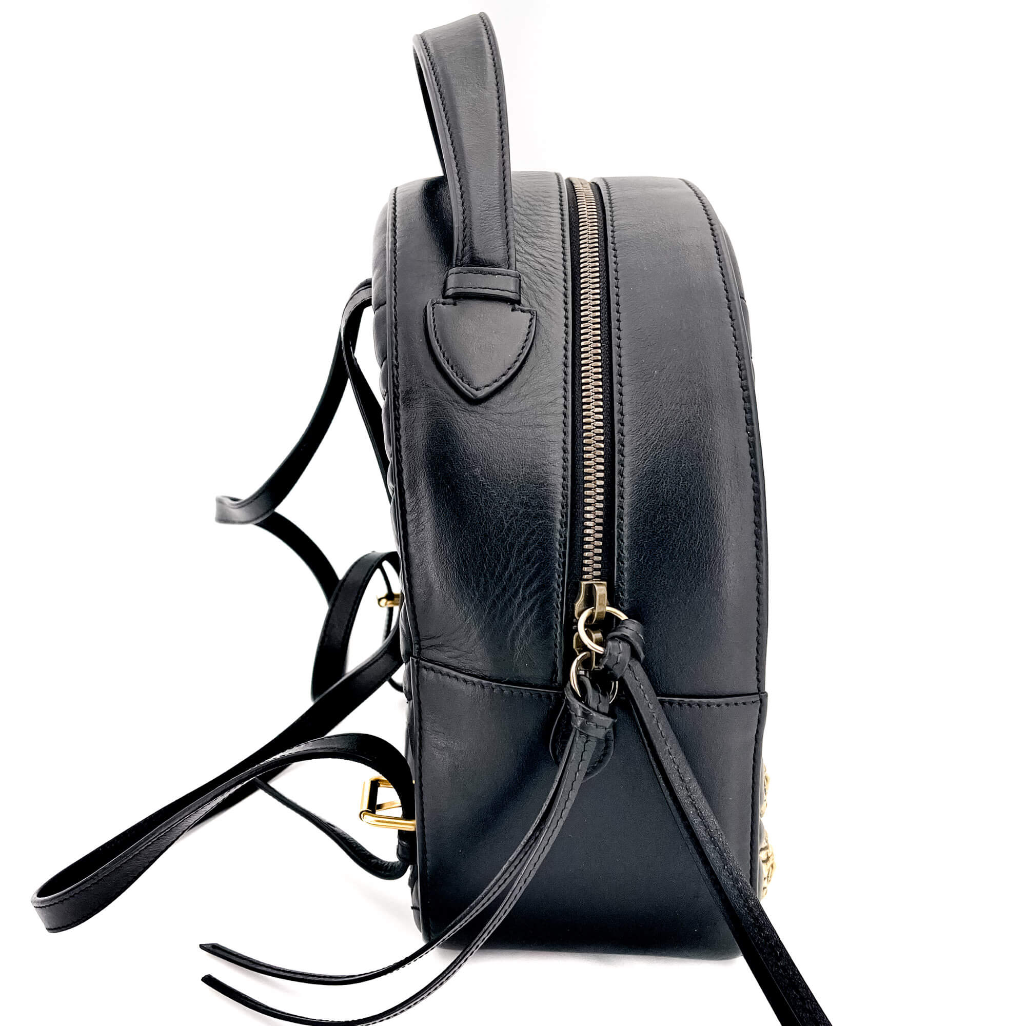 GG Marmont Animal Studs black leatherBackpack