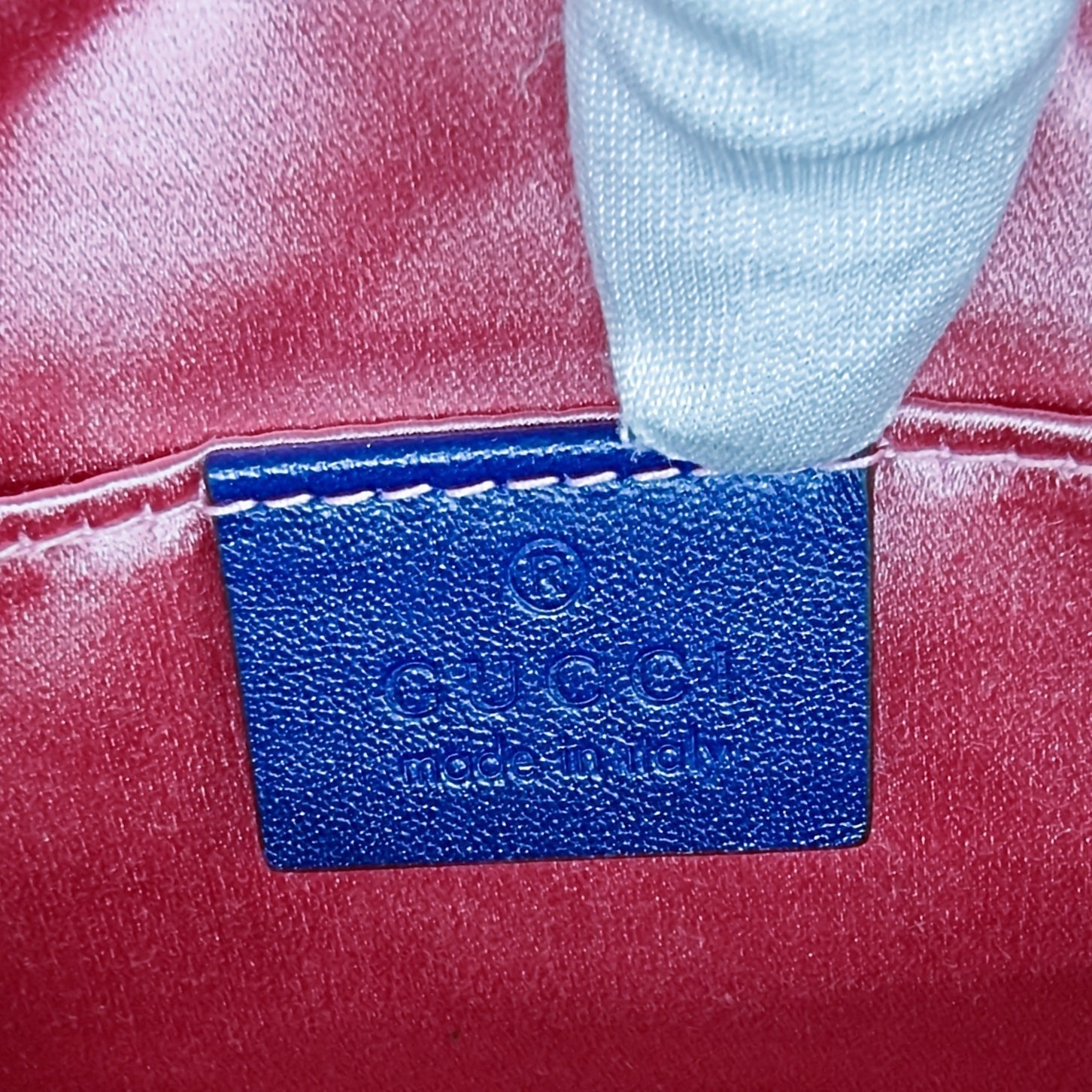 GG Marmont Blue Suede Small MatelassÃƒÆ’Ã‚Â© Shoulder Bag