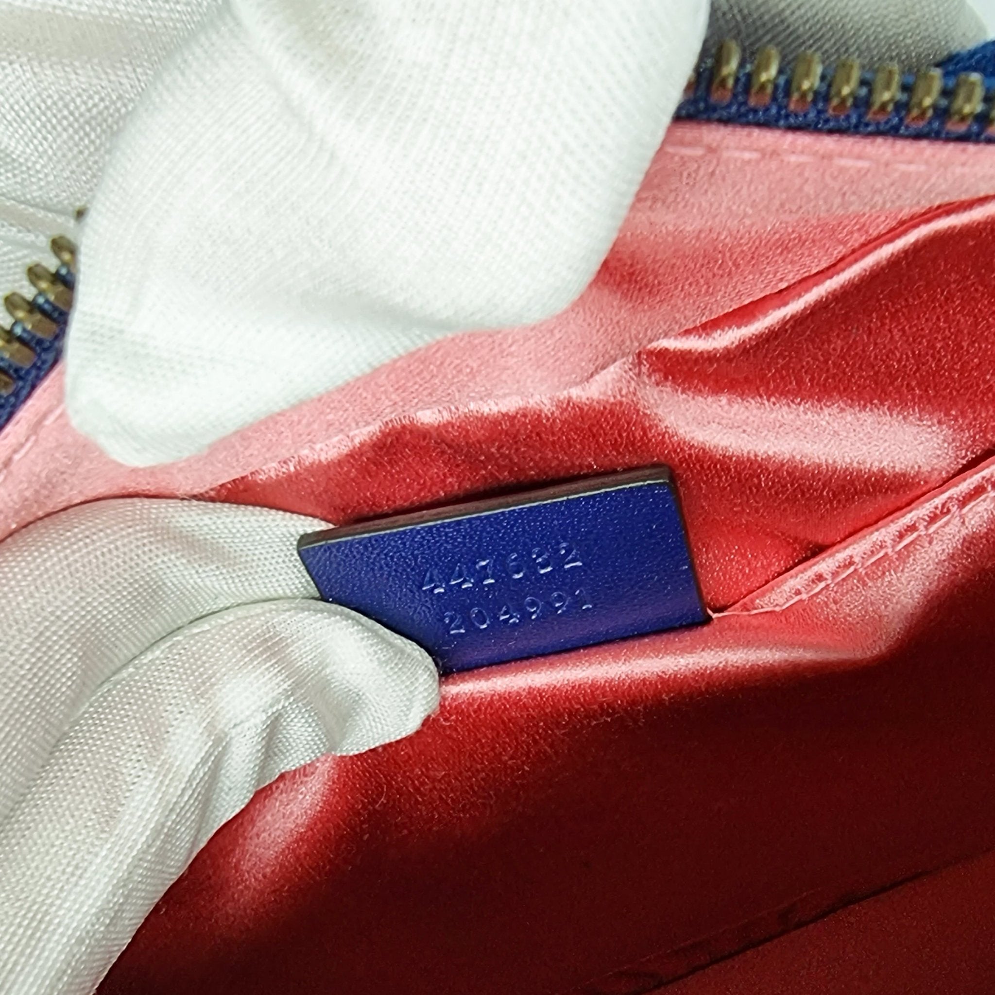 GG Marmont Blue Suede Small MatelassÃƒÆ’Ã‚Â© Shoulder Bag