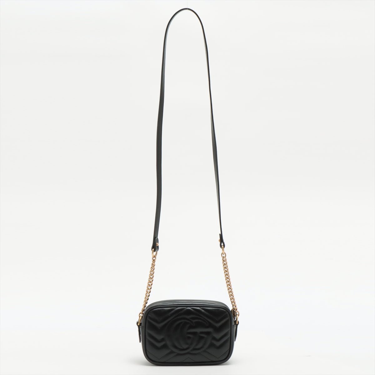 GG Marmont Chain Bag Black Leather