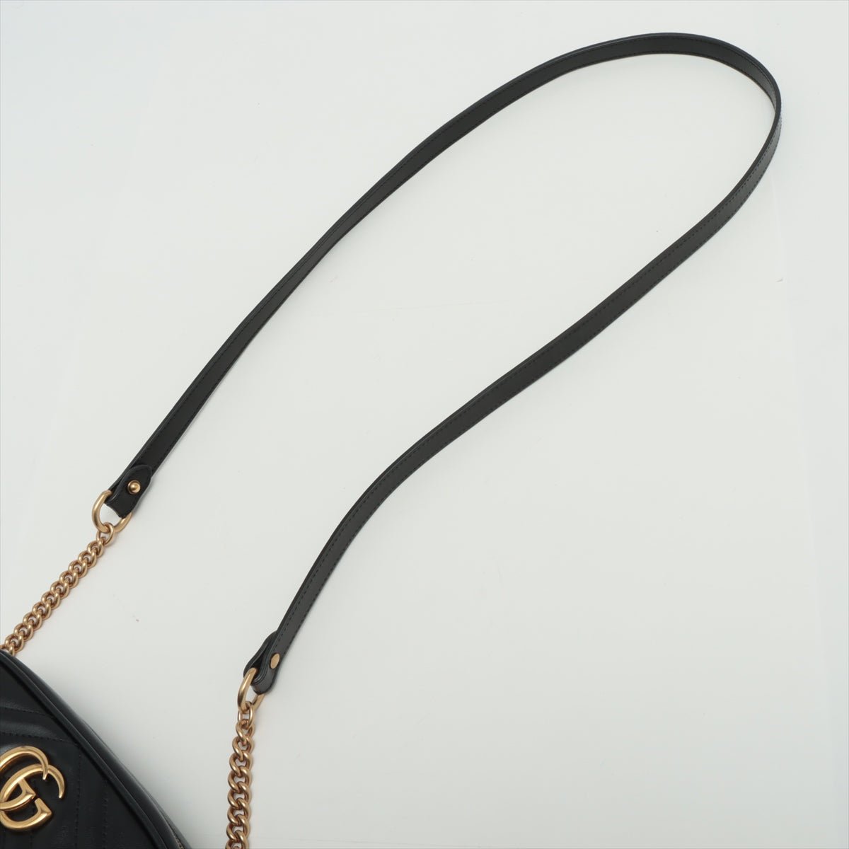 GG Marmont Chain Bag Black Leather