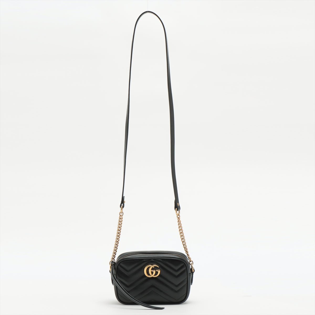 GG Marmont Chain Bag Black Leather