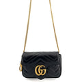 GG Marmont Nano MatelassÃƒÆ’Ã‚Â© Leather Black Bag