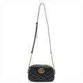 GG Marmont Small MatelassÃƒÆ’Ã‚Â© Leather Black Bag