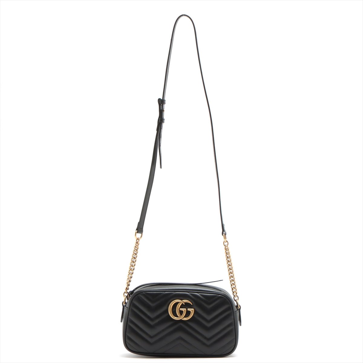 GG Marmont Small MatelassÃƒÆ’Ã‚Â© Leather Black Bag
