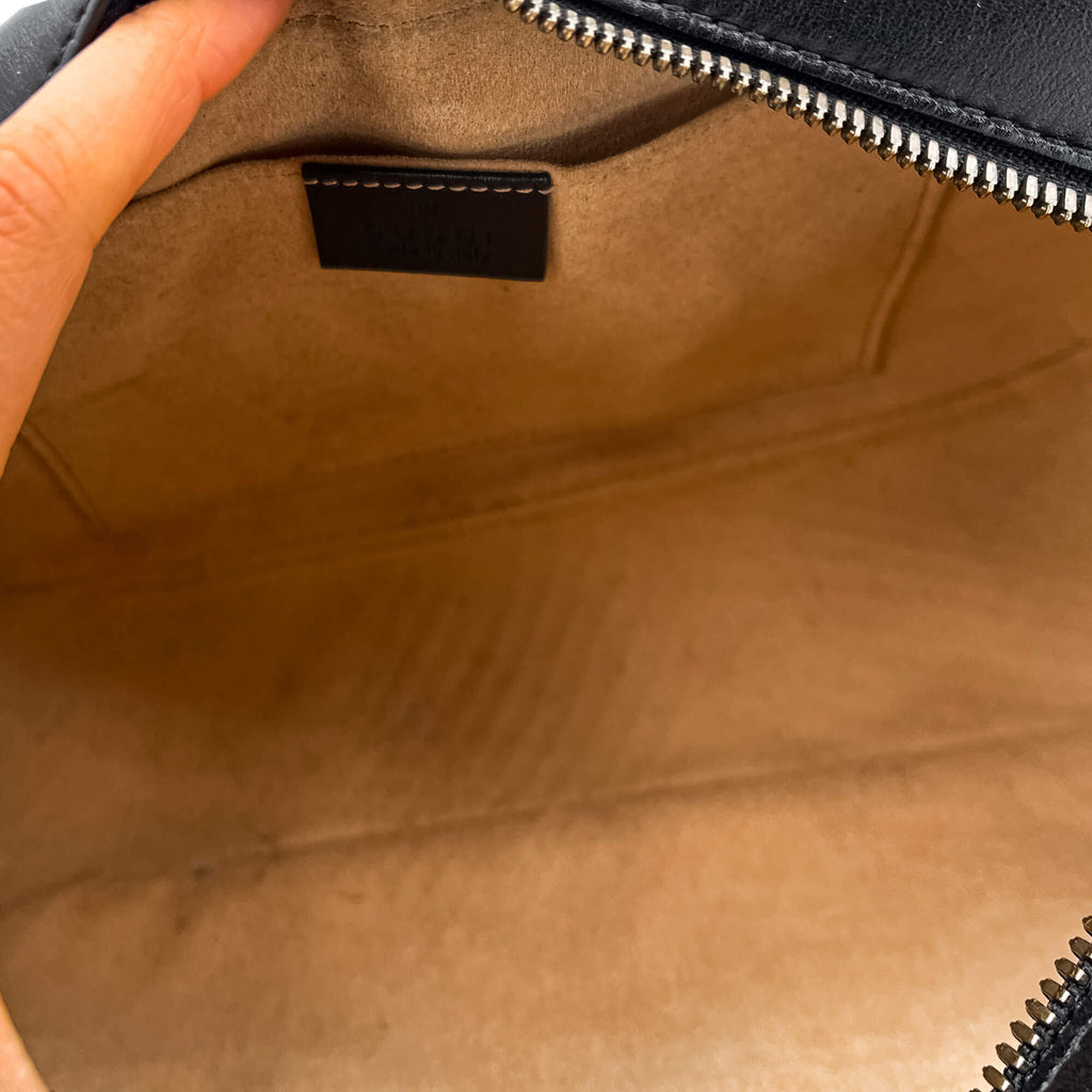 GG Marmont Small MatelassÃƒÆ’Ã‚Â© Leather Black Bag