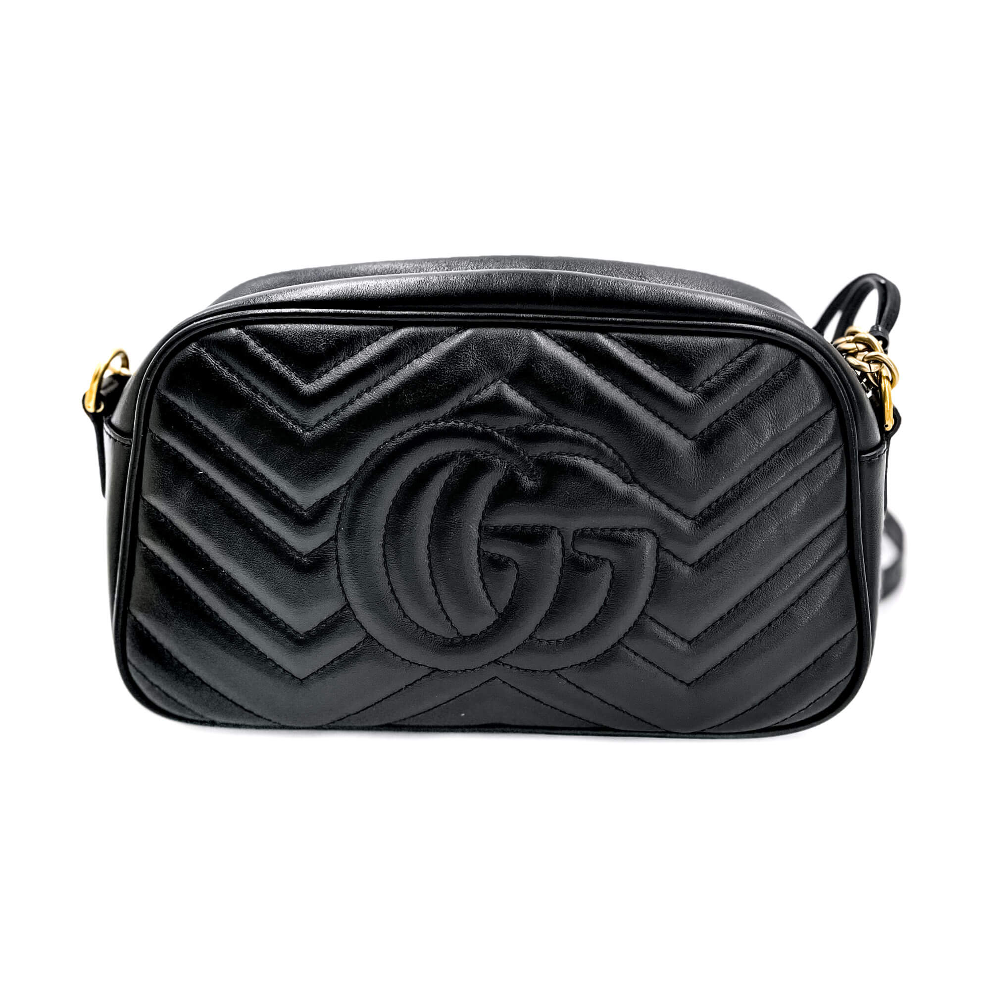 GG Marmont Small MatelassÃƒÆ’Ã‚Â© Leather Black Bag