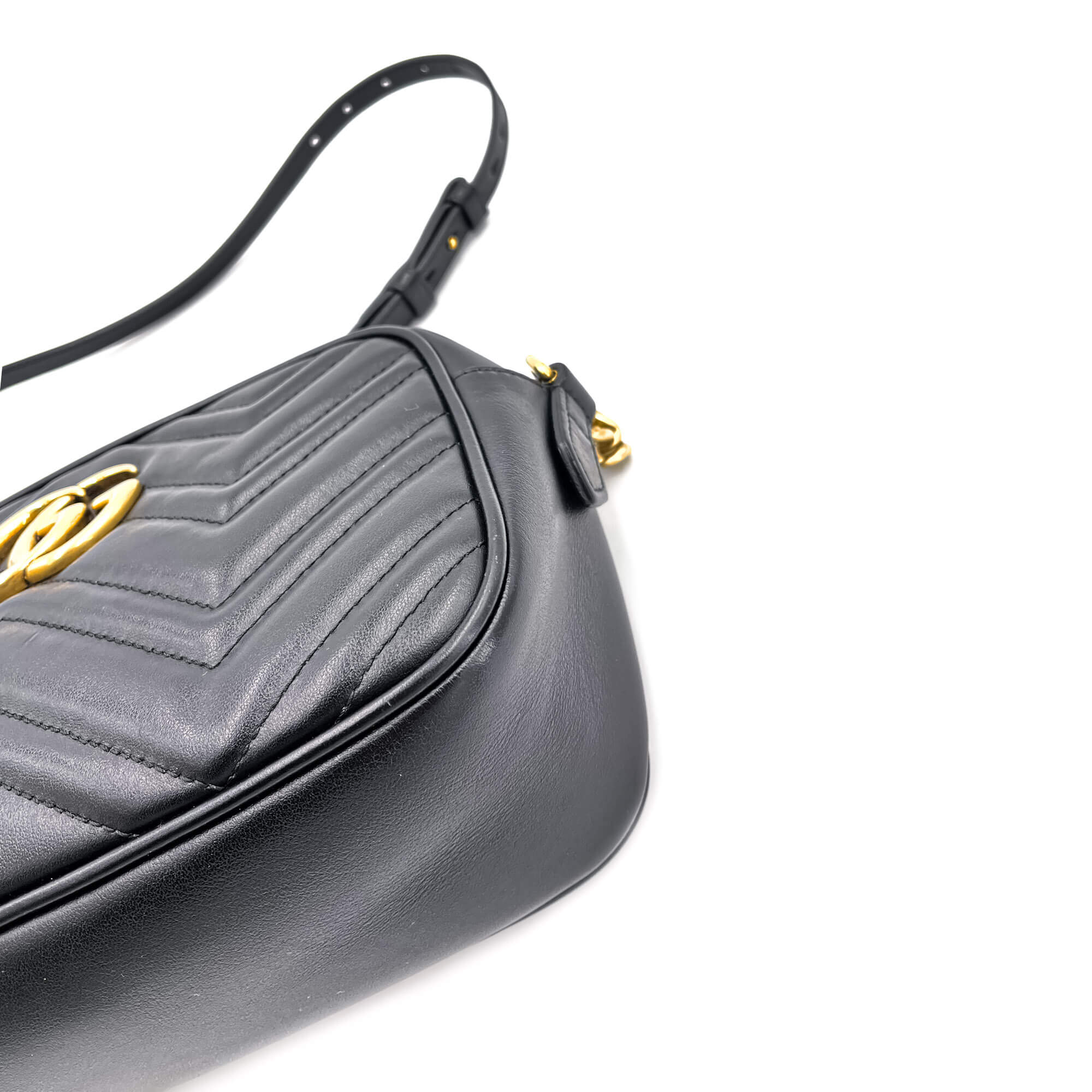 GG Marmont Small MatelassÃƒÆ’Ã‚Â© Leather Black Bag