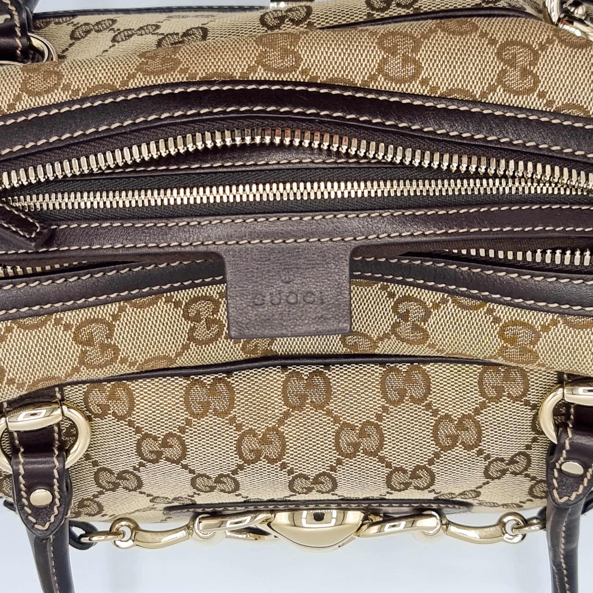 GG Monogram Wave Boston Brown