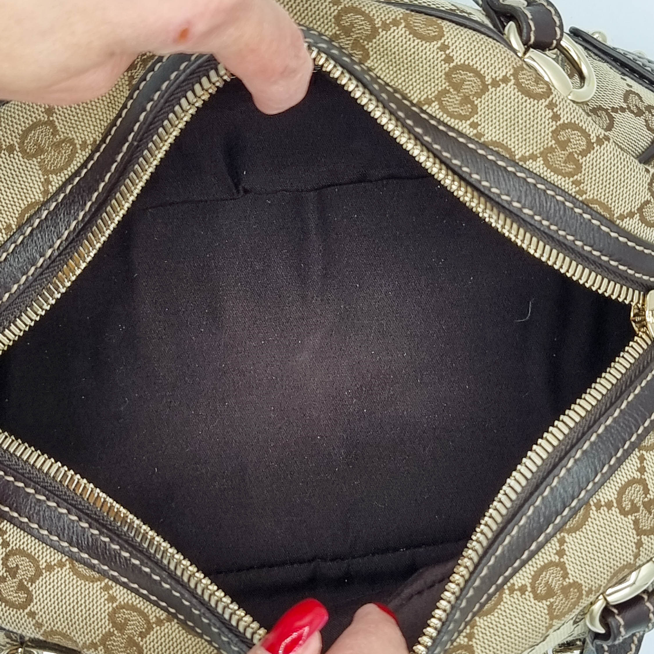 GG Monogram Wave Boston Brown