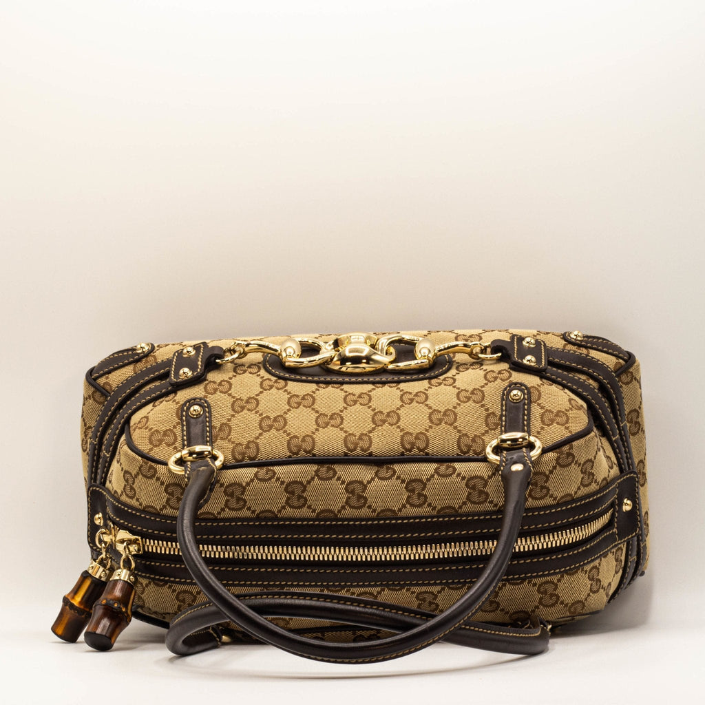 GG Monogram Wave Boston Brown