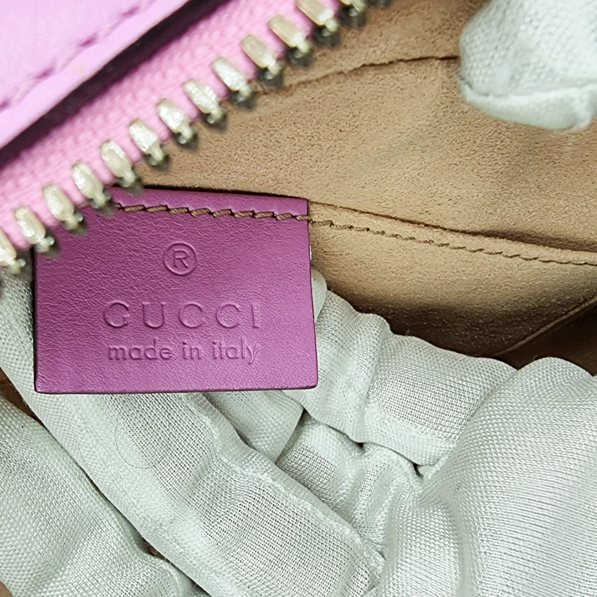 GG Pink Marmont Crossbody Bag MatelassÃƒÆ’Ã‚Â© Leather