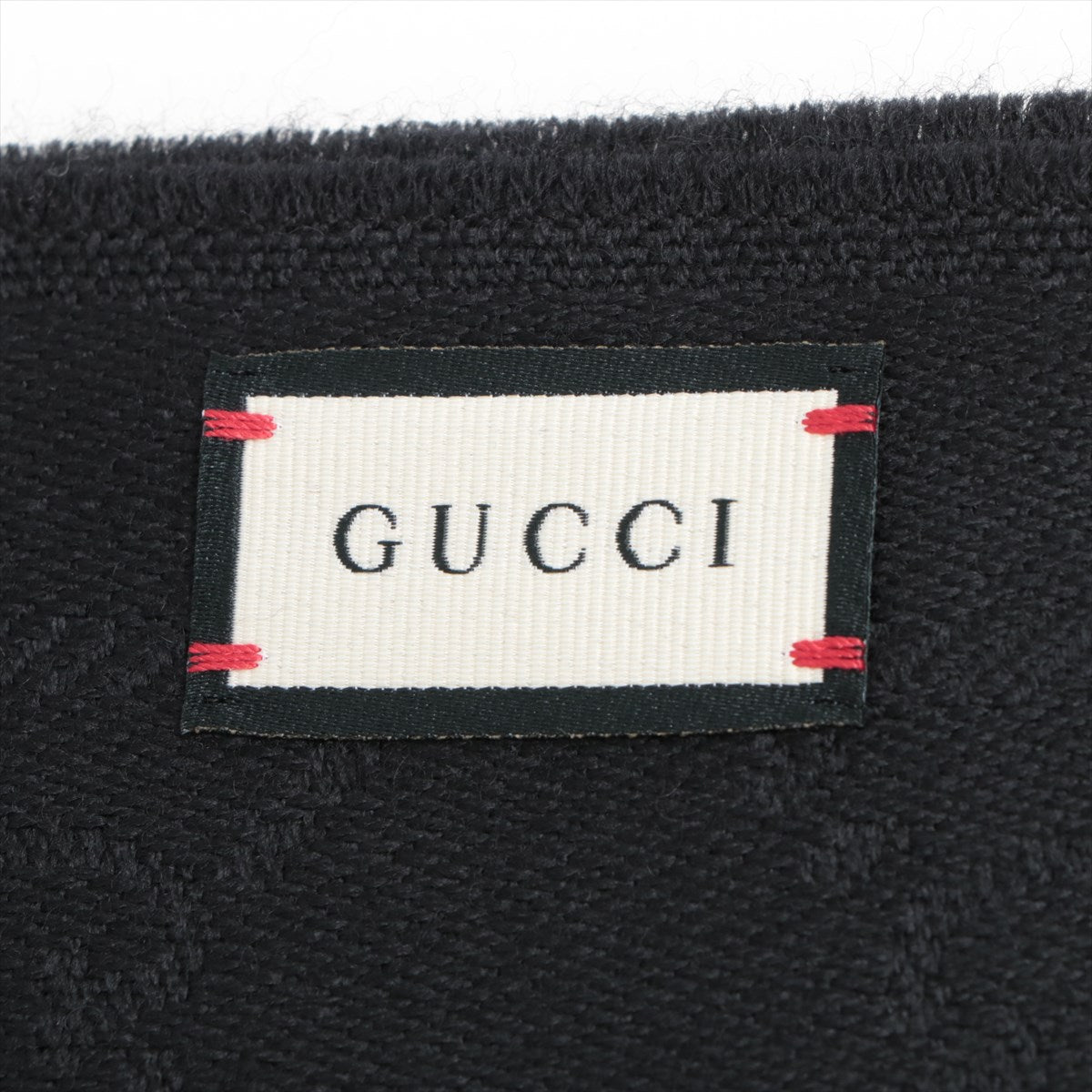 GG Scarf Wool Black