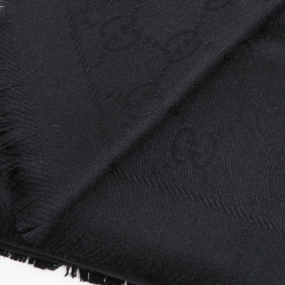 GG Scarf Wool Black