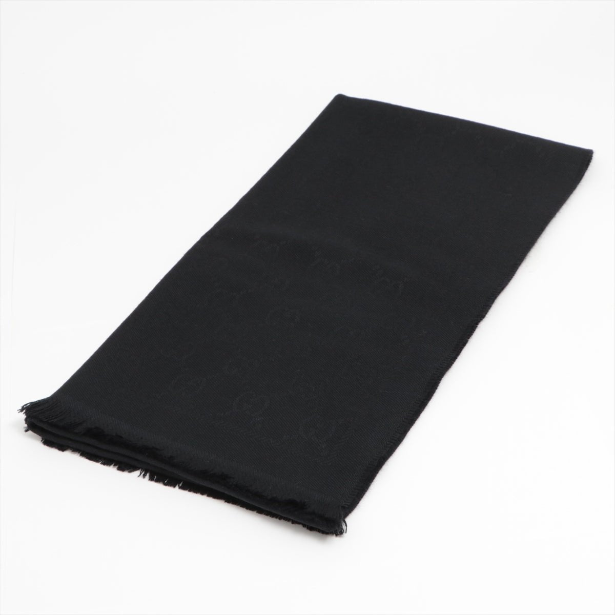 GG Scarf Wool Black