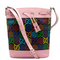 GG Supreme Monogram Psychedelic Bucket Bag Pink