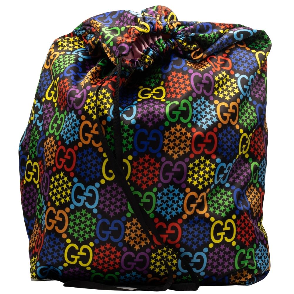 GG Supreme Monogram Psychedelic Bucket Bag Pink