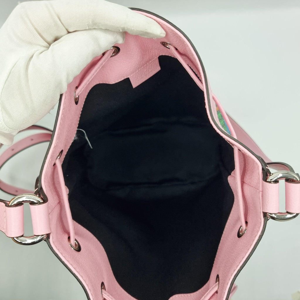 GG Supreme Monogram Psychedelic Bucket Bag Pink