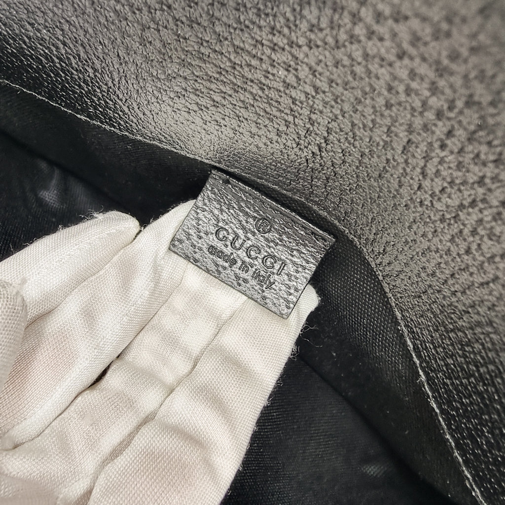 GG Supreme Monogram Psychedelic Slim Belt Bag Black