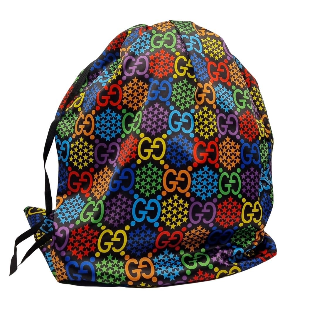 GG Supreme Monogram Psychedelic Small Backpack Pink Multicolor