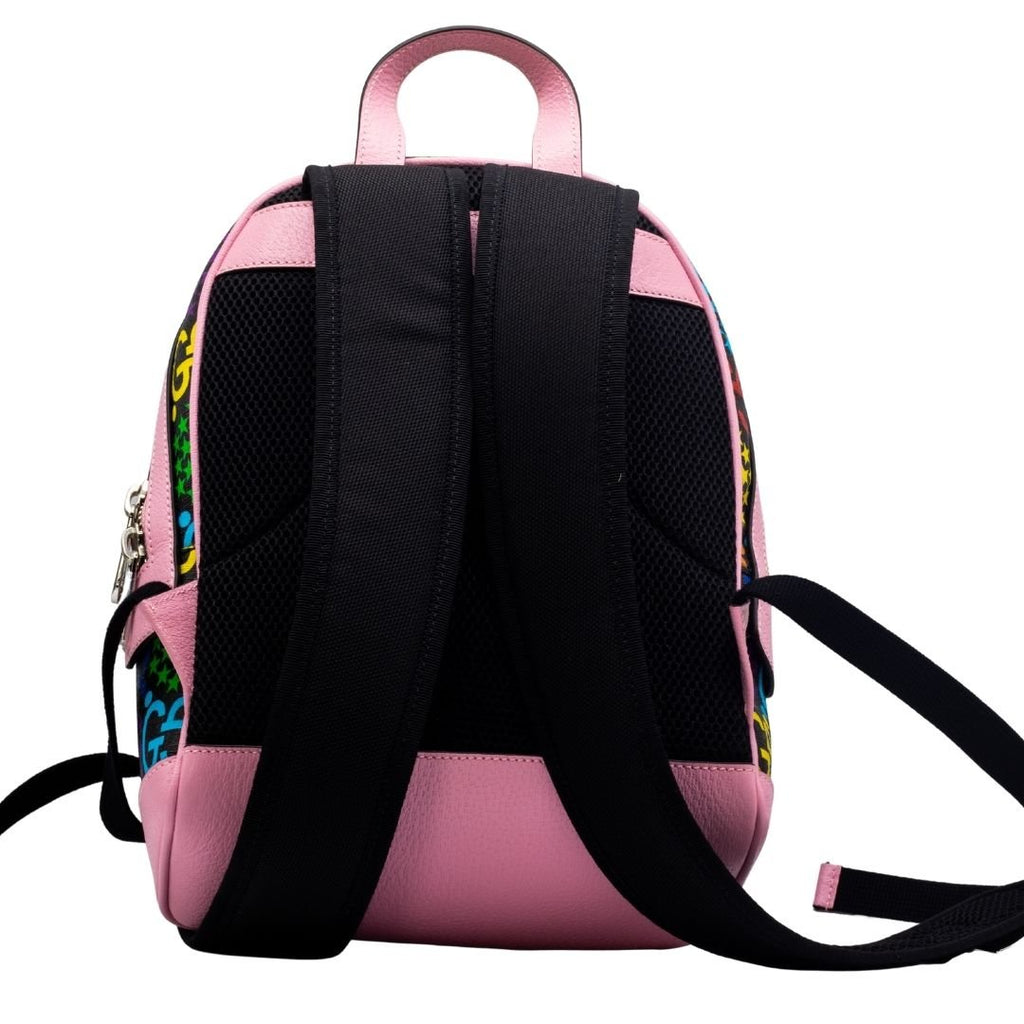 GG Supreme Monogram Psychedelic Small Backpack Pink Multicolor
