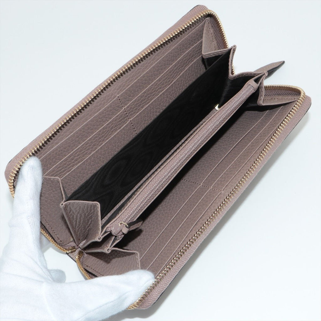 GG Supreme Zip Around Wallet Beige & Pink