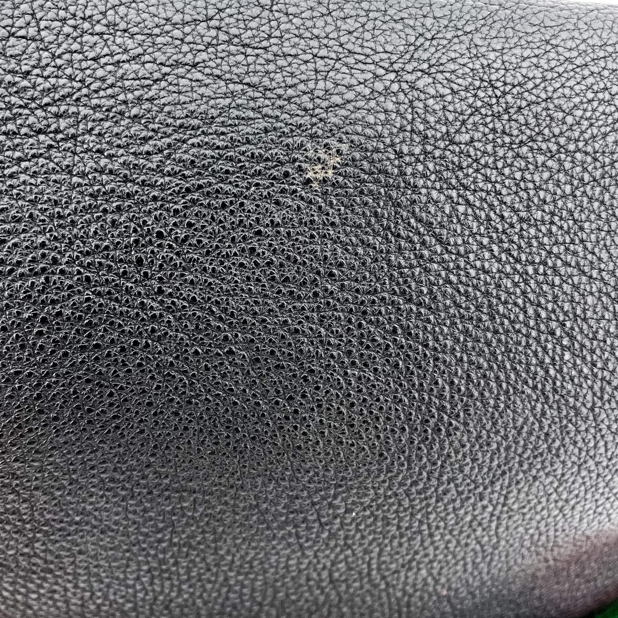 Grained Leather Print Belt Bag Black