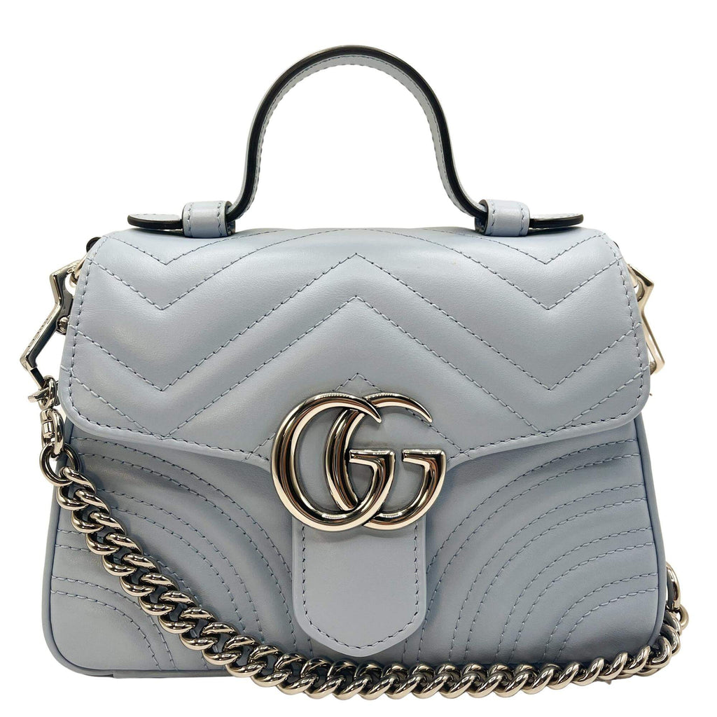 Gucci GG Azure Marmont Mini MatelassÃƒÆ’Ã‚Â© Leather