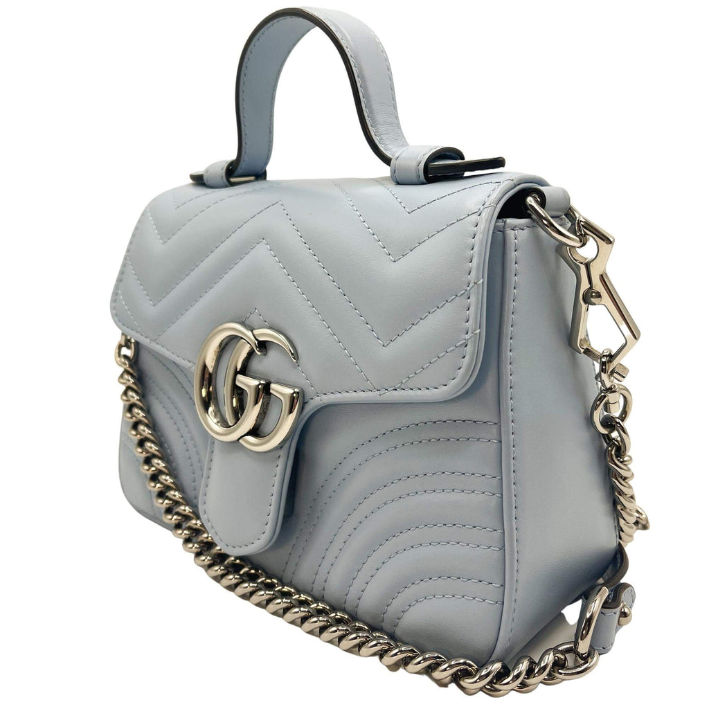 Gucci GG Azure Marmont Mini MatelassÃƒÆ’Ã‚Â© Leather