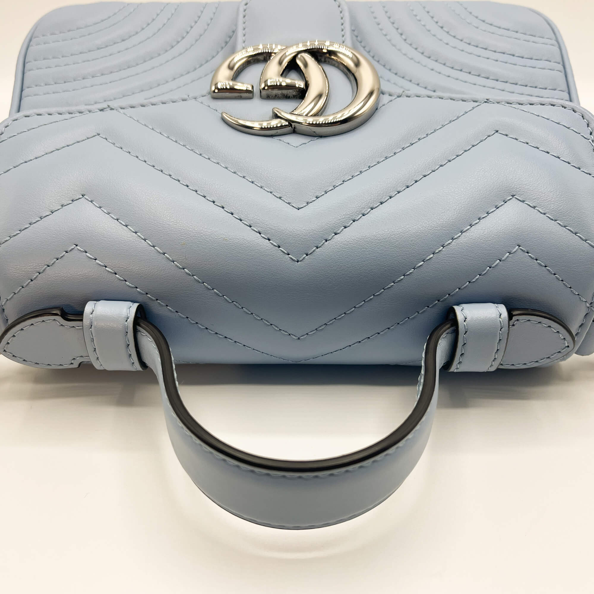 Gucci GG Azure Marmont Mini MatelassÃƒÆ’Ã‚Â© Leather