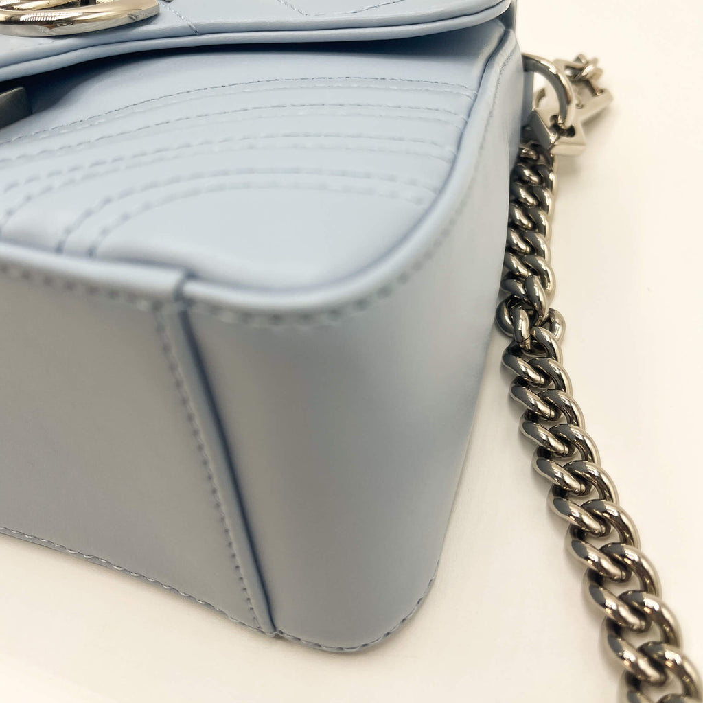 Gucci GG Azure Marmont Mini MatelassÃƒÆ’Ã‚Â© Leather