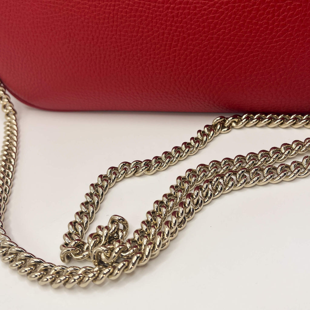 Gucci GG Soho Flap Red Leather