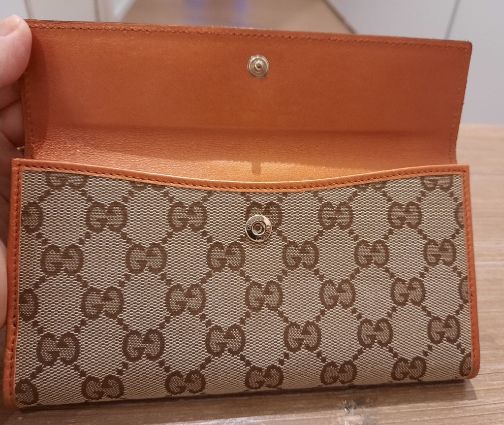 Gucci Guccissima Beige Marrone-Arancio Canva Cuore