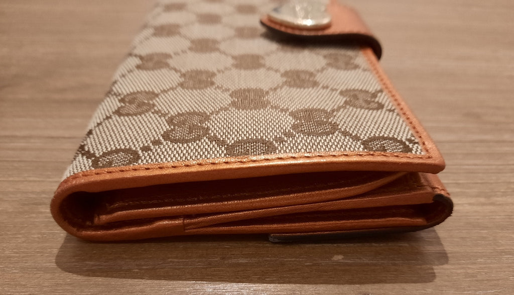 Gucci Guccissima Beige Marrone-Arancio Canva Cuore