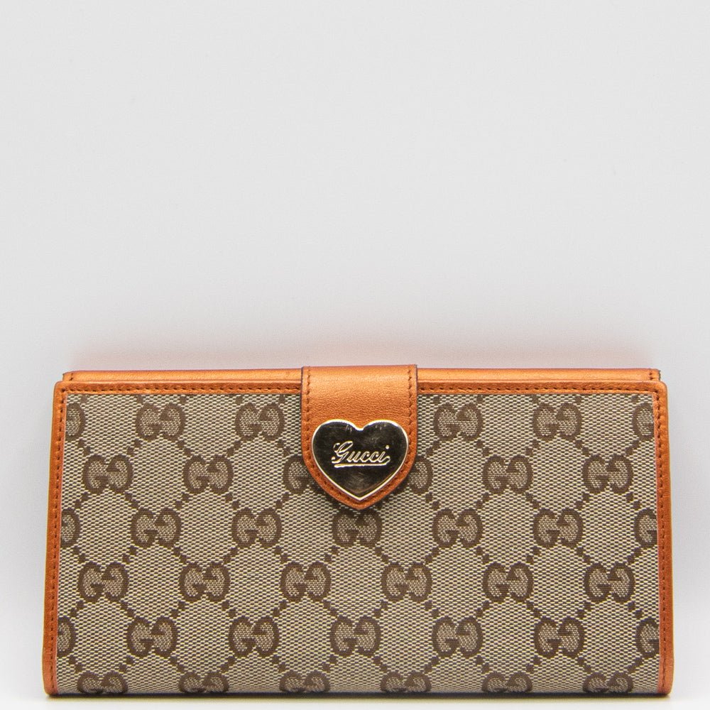 Gucci Guccissima Beige Marrone-Arancio Canva Cuore