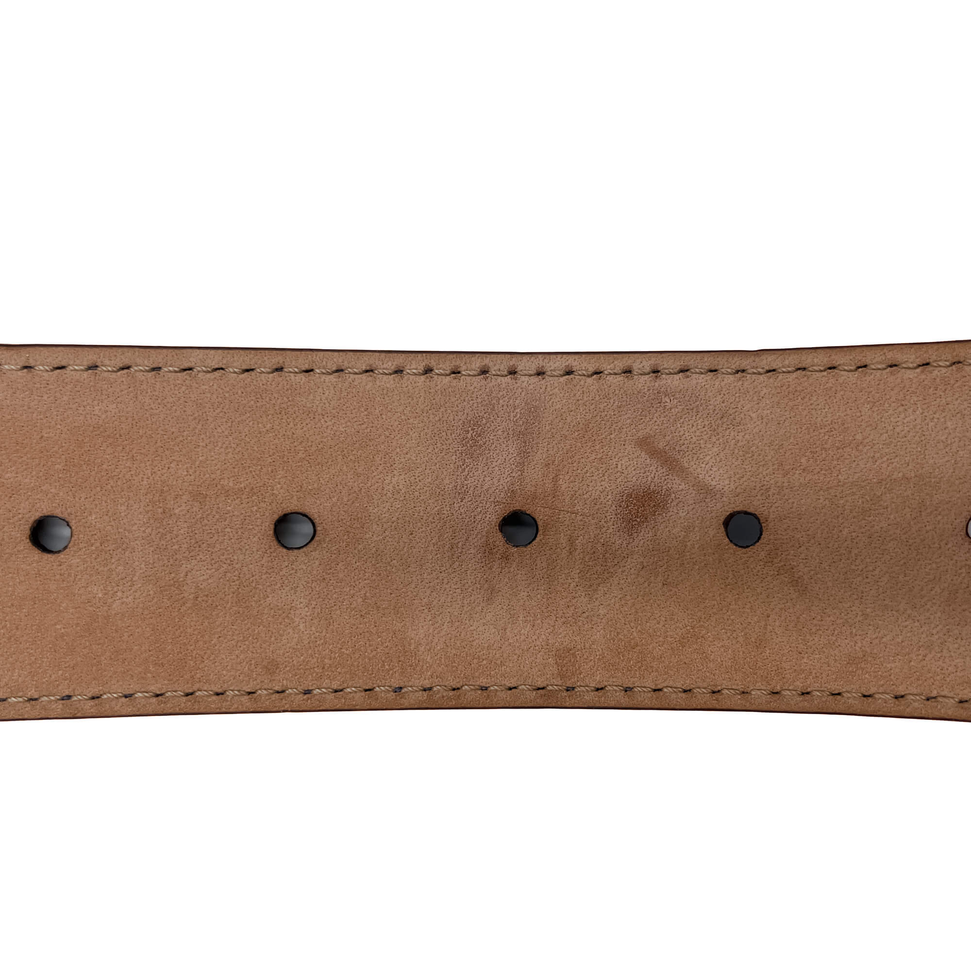 Guccissima Interlocking Belt Embossed Blue 90 /36