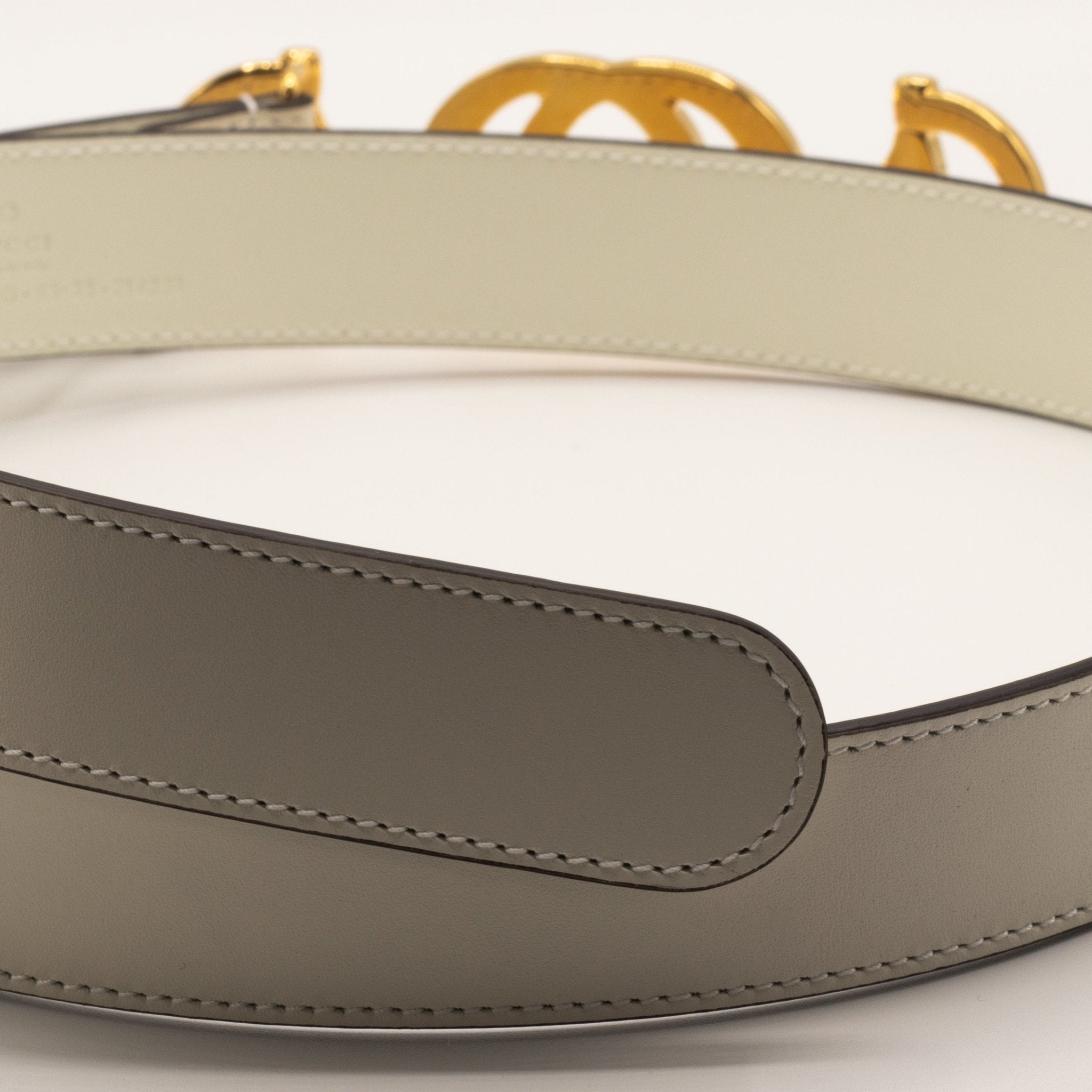 Gucci Horsebit Interlocking White 95cm Belt 550122