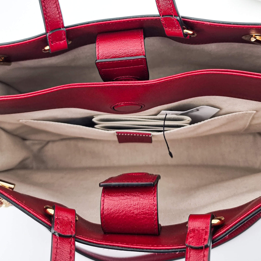 Horsebit Tote 1955 Red Leather
