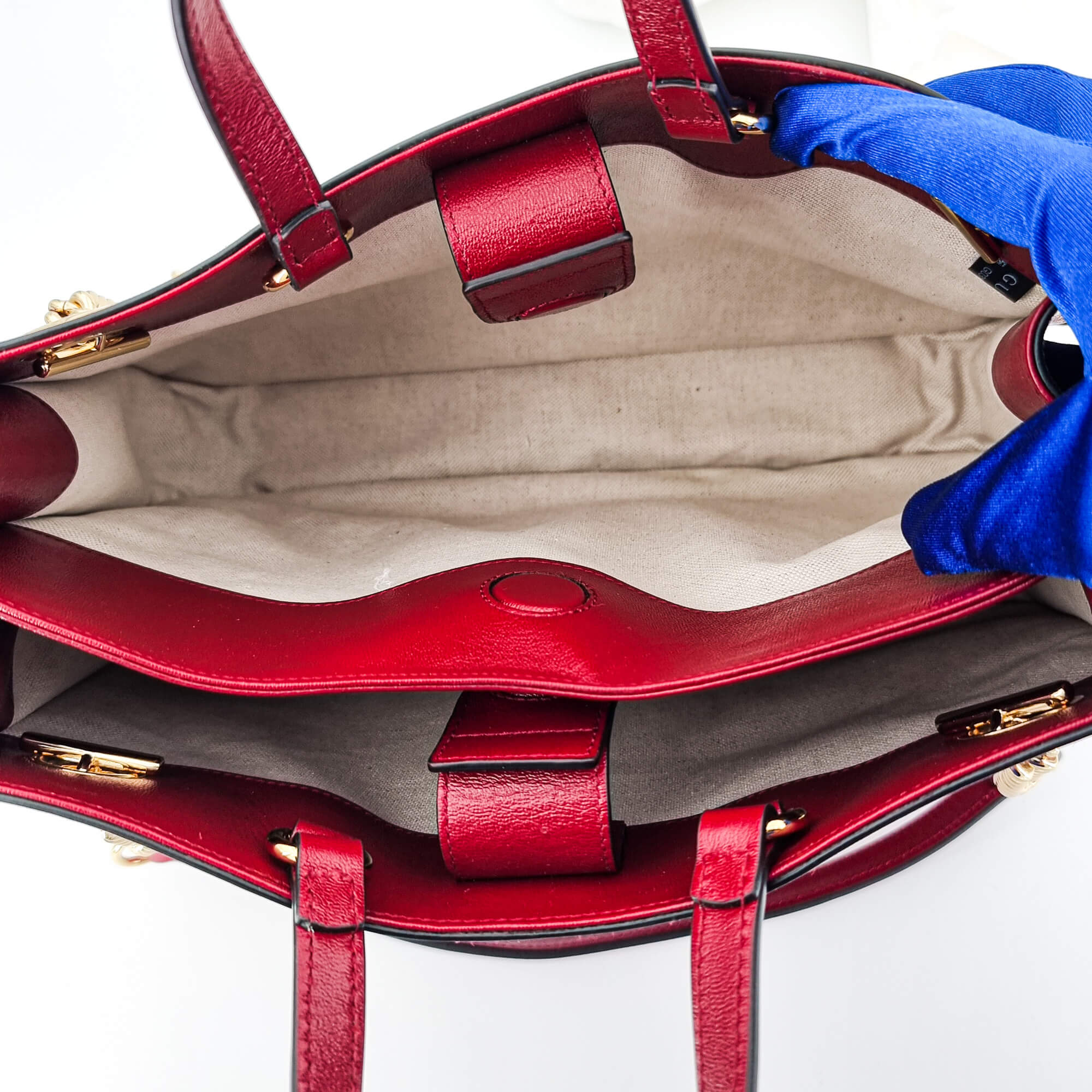 Horsebit Tote 1955 Red Leather