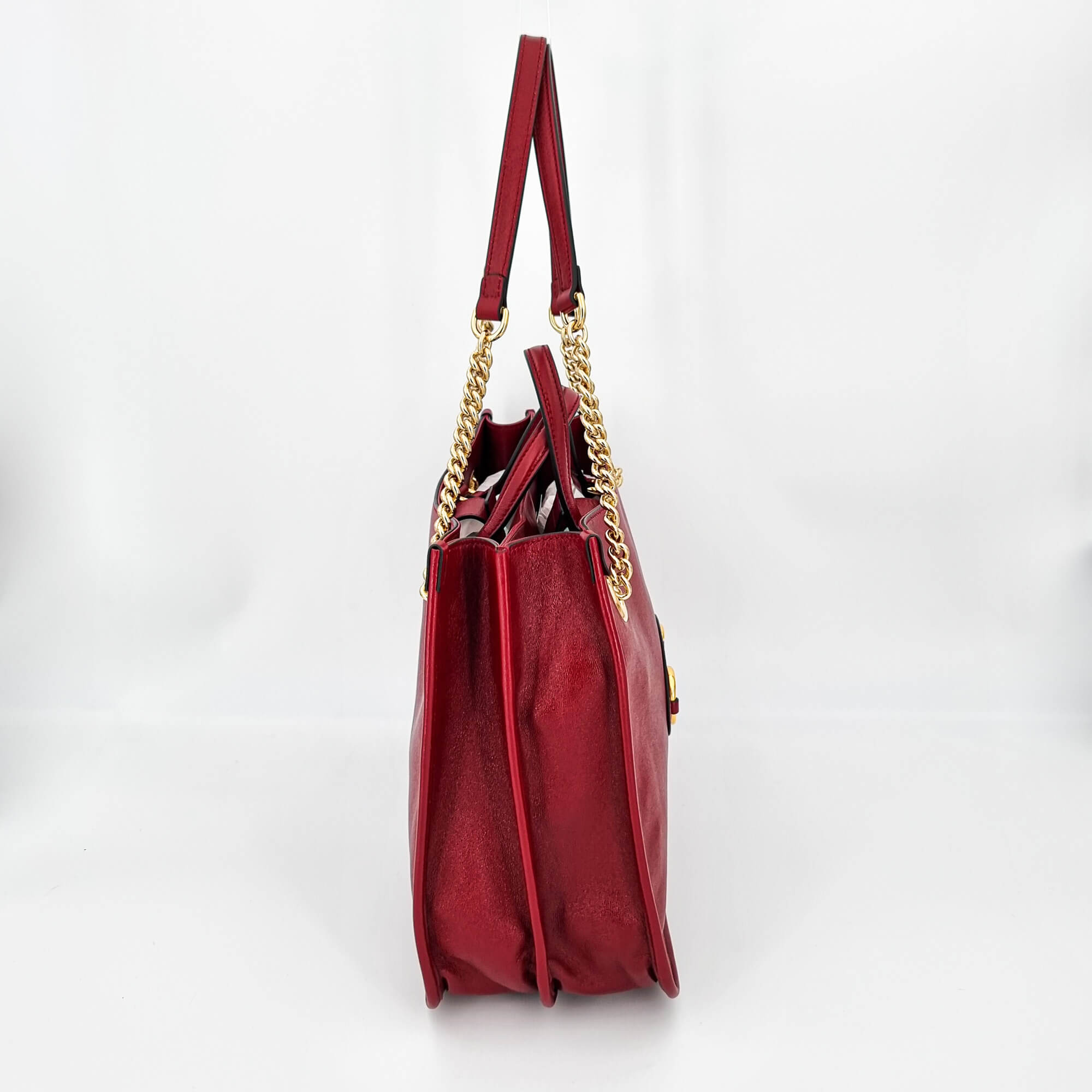 Horsebit Tote 1955 Red Leather