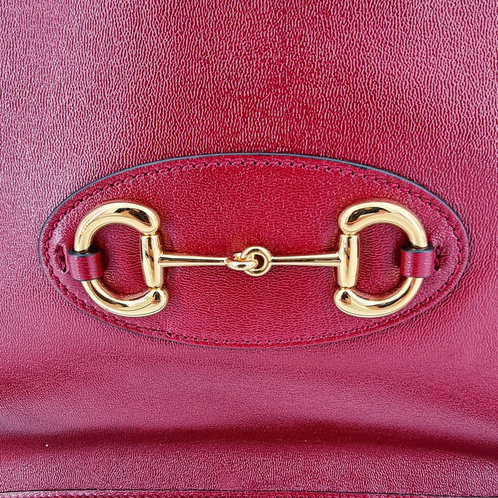 Horsebit Tote 1955 Red Leather