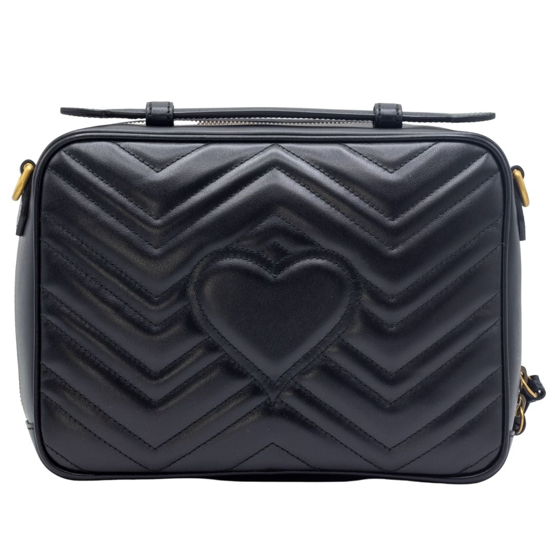 Marmont GG Matelasse Top Handle Bag