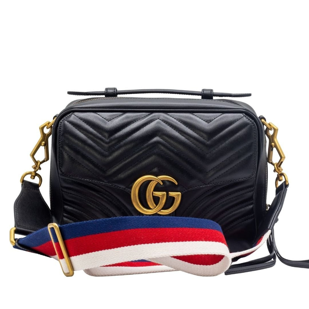 Marmont GG Matelasse Top Handle Bag