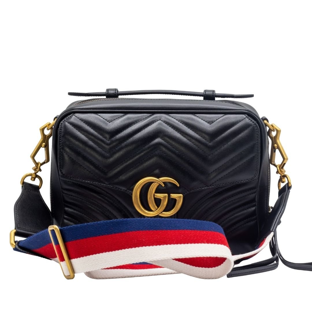 Marmont GG Matelasse Top Handle Bag