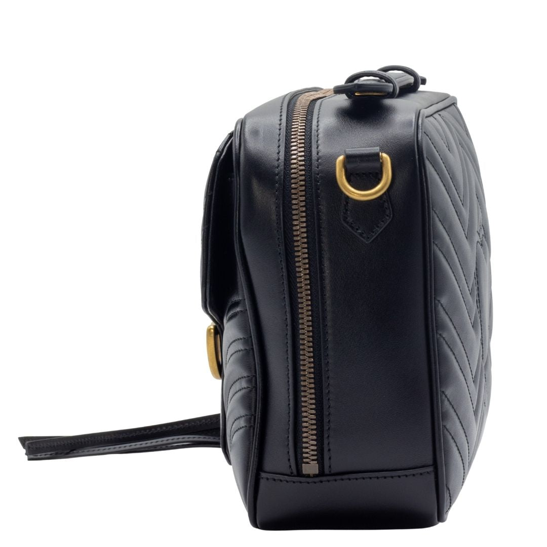 Marmont GG Matelasse Top Handle Bag