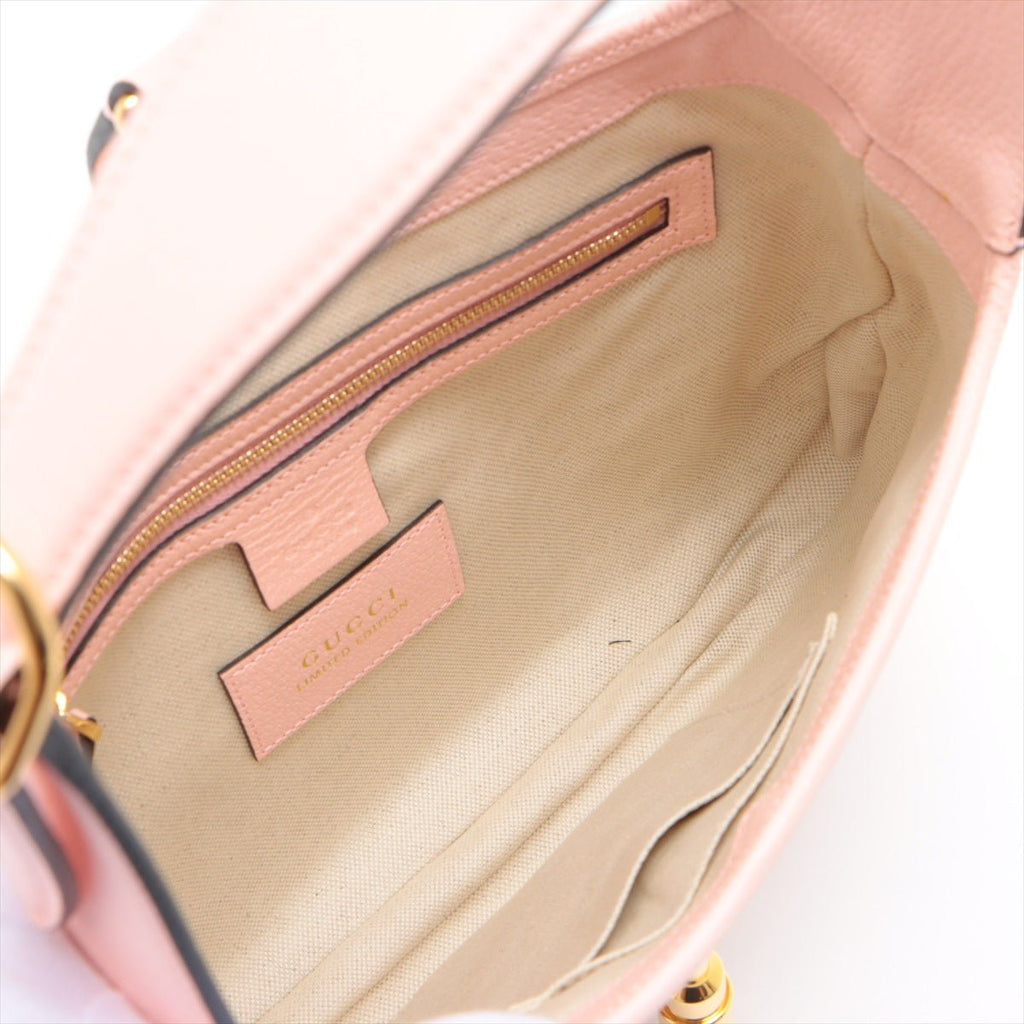 New Jackie Flora Pink Canvas Leather Limited Edition