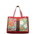 Ophidia GG Flora Shopper Red Large  547947